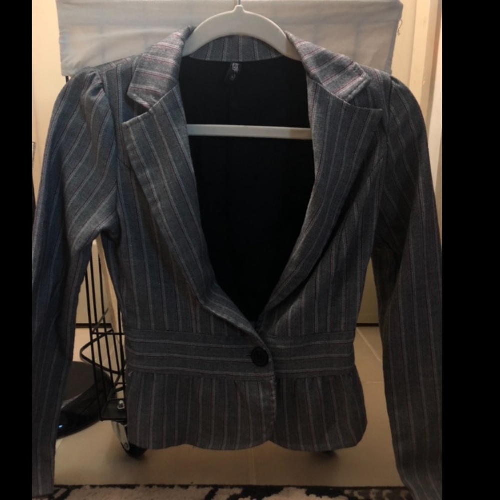 Pin striped blazer